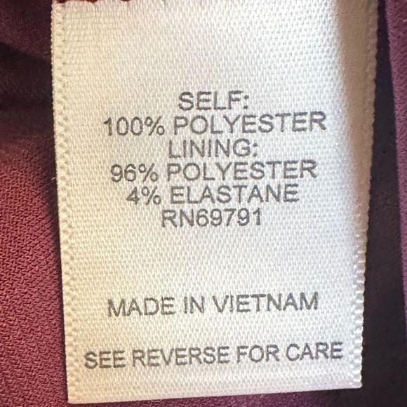 3 for $15 Roz & Ali Plus Size 1X Plum Floral Boho Asymetrical 2 layer Blouse - Picture 7 of 8